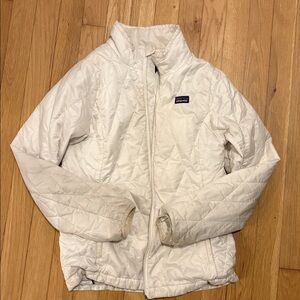 Patagonia Cream Quilted Jacket